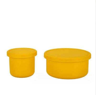 健康的な食事 食品グレードのポータブルシリコンベントランチボックス 9cm x 14cm