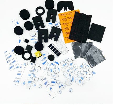 鋳造加工サービス オーダーメイド セルフアデシブ バックされたEVAフェルト ゴム脚 バンパーパッド