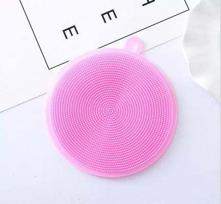 二面円形鉢 食器洗浄ブラシ キッチン掃除用シリコンクリーニングブラシ