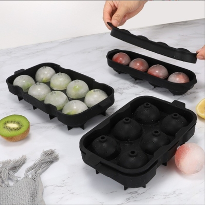 ストック 温かい 簡単に リリース ウィスキー シリコン アイス 再利用可能な 球体 立方体 トレイ アイス 模具 アイス ボール メーカー