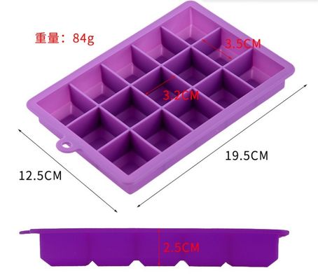 アイスクリームメーカー 簡単に放出 15 穴 24 穴 シリコン アイスキューブ トレイ 蓋付き
