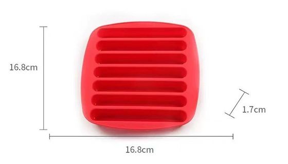 多色のアイススティック模具 7 穴 シリコンビスケット チョコレート模具 氷方塊トレイ