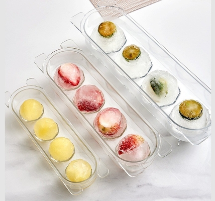 ボール アイス ボックス 4 pcs PET プラスチック 食品グレード ファンシー アイス キューブ トレイ キッチン アクセサリー