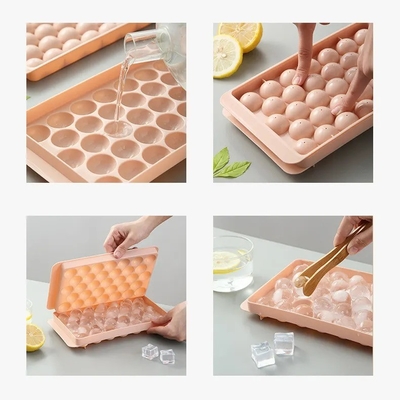 ミニサークル アイスキューブ トレイ PP プラスチック 丸い アイスボール メーカー フリーザー用の模具