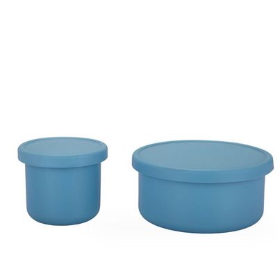 健康的な食事 食品グレードのポータブルシリコンベントランチボックス 9cm x 14cm