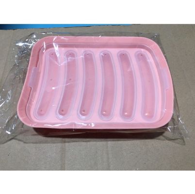 ケーキツール 食品級 DIY 再利用可能 シリコンソーセージ 6 穴 ホットドッグ 焼き模具