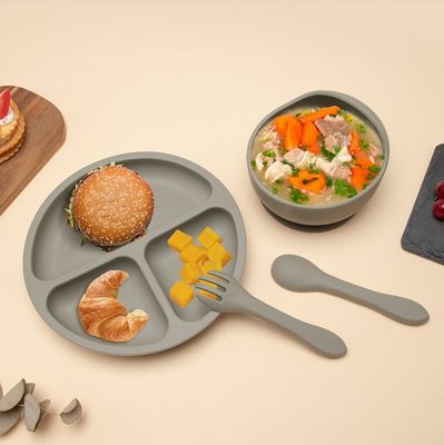食品グレード シリコン ベビープレートセット トップセラー 新生児 ギフトセット