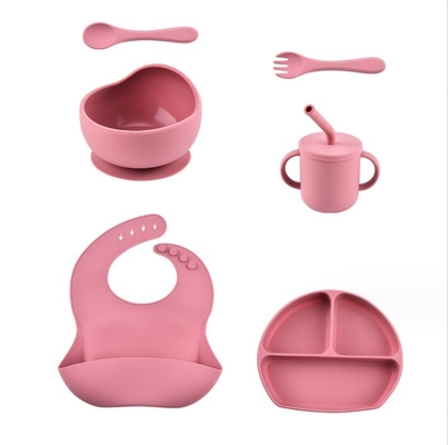 子供 食器 食卓用品 吸気カップ 給食用品 食品級 シリコン ボウルフォークセット