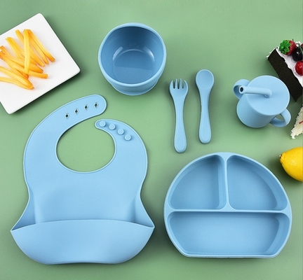 子供 食器 食卓用品 吸気カップ 給食用品 食品級 シリコン ボウルフォークセット