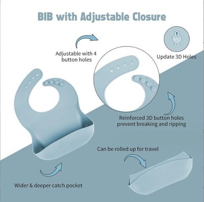 食品級 シリコン ボウルとスプーン 赤ちゃんの餌のためのセット デザインスタイルなし 掃除が簡単