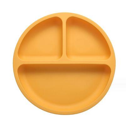 食品グレード シリコン ベビー キッズ プレイスマット 幼児の食事のための分割されたベビー吸い皿