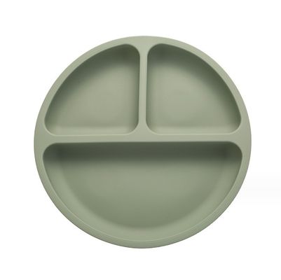 食品グレード シリコン ベビー キッズ プレイスマット 幼児の食事のための分割されたベビー吸い皿