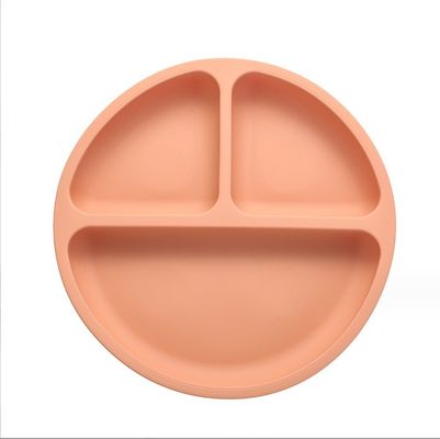 食品グレード シリコン ベビー キッズ プレイスマット 幼児の食事のための分割されたベビー吸い皿
