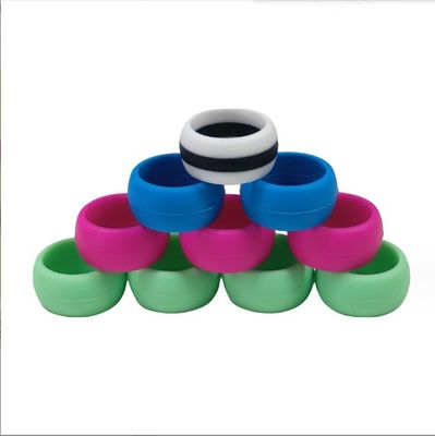 18mm シリコン 結婚指輪 男性と女性に適した カラフルなデザイン 食品グレード素材