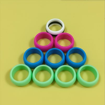 18mm シリコン 結婚指輪 男性と女性に適した カラフルなデザイン 食品グレード素材