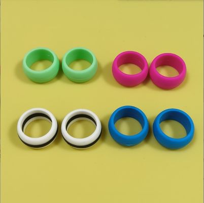 18mm シリコン 結婚指輪 男性と女性に適した カラフルなデザイン 食品グレード素材