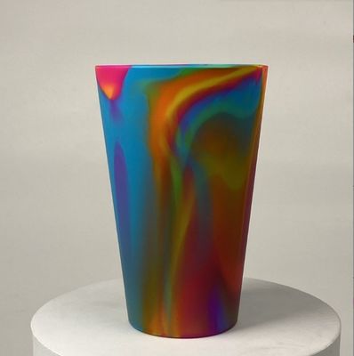 600ml ボリューム 100% 食品級 混合型 固体色 不破れシリコン 飲料水 旅行用 ワインカップ