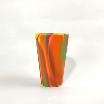 折りたたむ式 防落式 屋外旅行 シリコン ワイン トンブラー カップ 600ml 卵形 飲み物