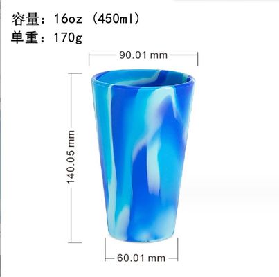 家庭 キッチン オーダーメイド 再利用可能なコーヒーカップのための 持続可能なカラフルなシリコンの飲み杯