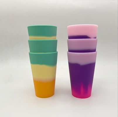 12オンス オーダーメイド ロゴ カップ シリコン素材 離散 トラベル タムラー カップ ハンドル