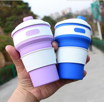 外部スポーツ用のシリコン折りたたみの水カップ 携帯旅行 コーヒー折りたたみのカップ