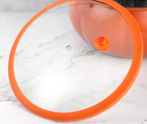 多目的家用 シリコンガラス蓋 持続可能 耐熱 視覚 防溢 鍋蓋