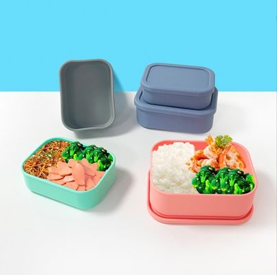 BPAフリーシリコン 密閉式 貯蔵ボックス 子供用 シリコン ベントボックス