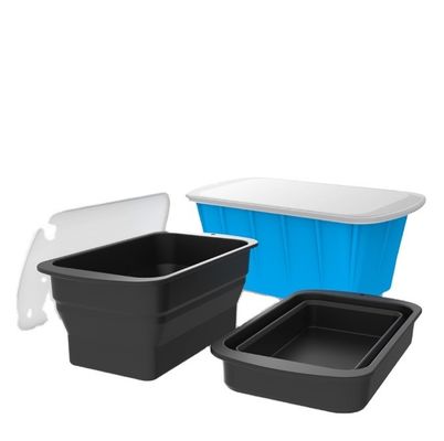 持続可能 折りたたみbare Ice Cube Tray 超大型 再利用可能 シリコンアイスブロック模具