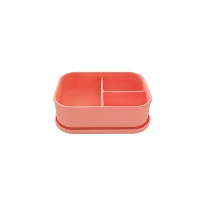 大人用 食品 容器 と キッチン 収納 3 コンパートメント シリコン ベント ランチ ボックス