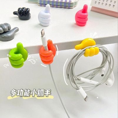 クリエイティブセルフアデシブ 指のフック ケーブルクリップとキー 壁飾りフックタイプ