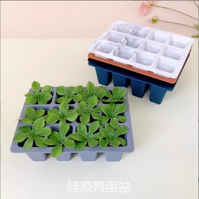 環境に優しい花盆の発芽のために再利用可能なシリコンプラスチックベビートレー